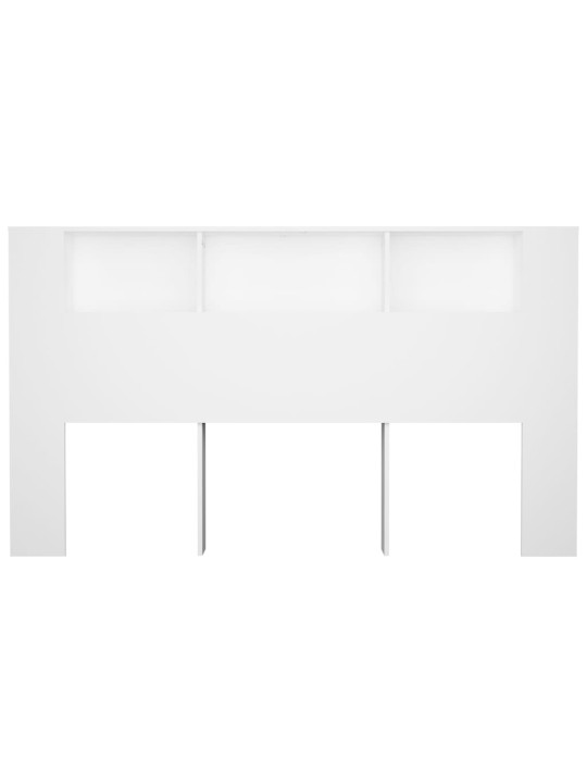 Čelo postele s úložným prostorem bílé 180 x 18,5 x 104,5 cm