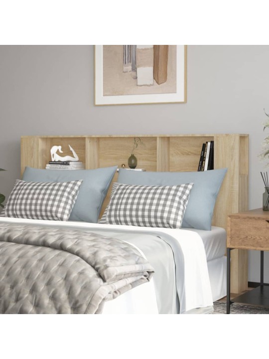Čelo postele s úložným prostorem dub sonoma 180x18,5x104,5 cm