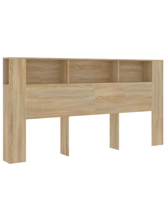 Čelo postele s úložným prostorem dub sonoma 200x18,5x104,5 cm