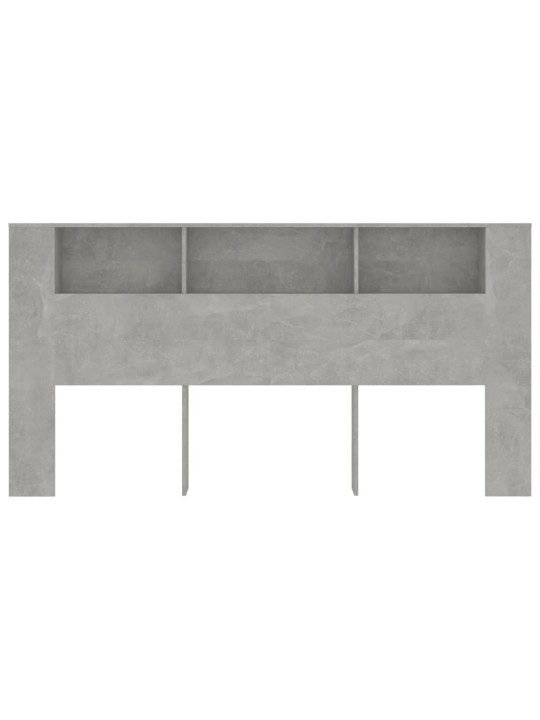 Čelo postele s úložným prostorem betonově šedé 200x18,5x104,5cm
