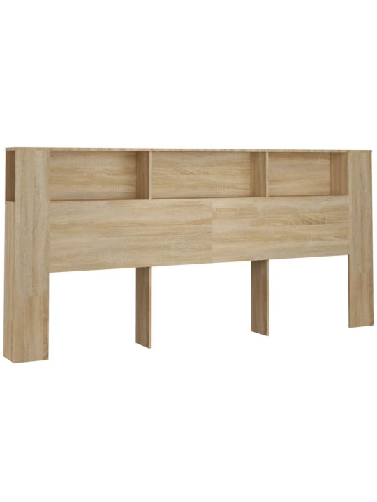 Čelo postele s úložným prostorem dub sonoma 220x18,5x104,5 cm