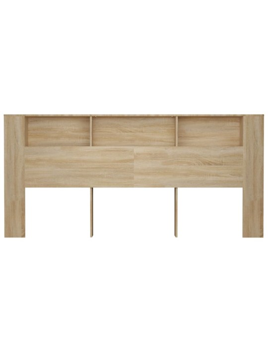 Čelo postele s úložným prostorem dub sonoma 220x18,5x104,5 cm