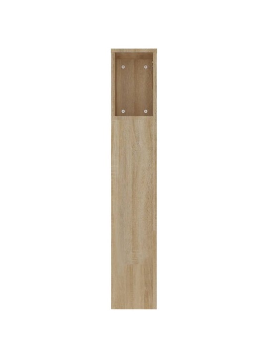 Čelo postele s úložným prostorem dub sonoma 220x18,5x104,5 cm