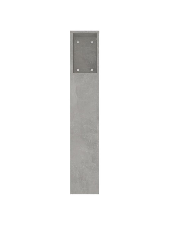 Čelo postele s úložným prostorem betonově šedé 220x18,5x104,5cm