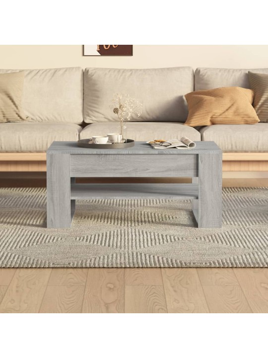 Konferenční stolek šedý sonoma 102x55x45 cm kompozitní dřevo