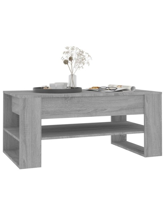 Konferenční stolek šedý sonoma 102x55x45 cm kompozitní dřevo