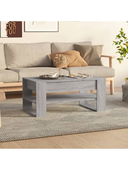 Konferenční stolek šedý sonoma 102x55x45 cm kompozitní dřevo
