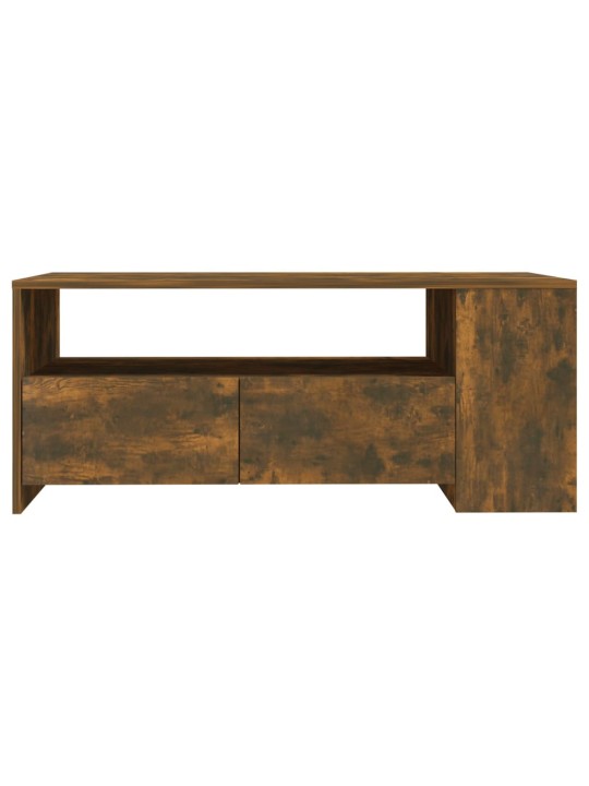 Konferenční stolek kouřový dub 102x55x42 cm kompozitní dřevo