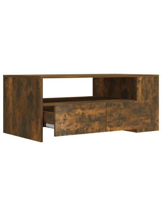 Konferenční stolek kouřový dub 102x55x42 cm kompozitní dřevo