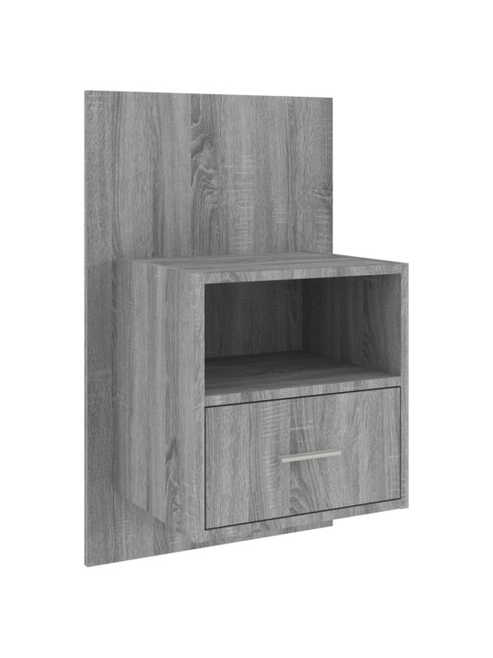 Nástěnné noční stolky 2 ks šedé sonoma