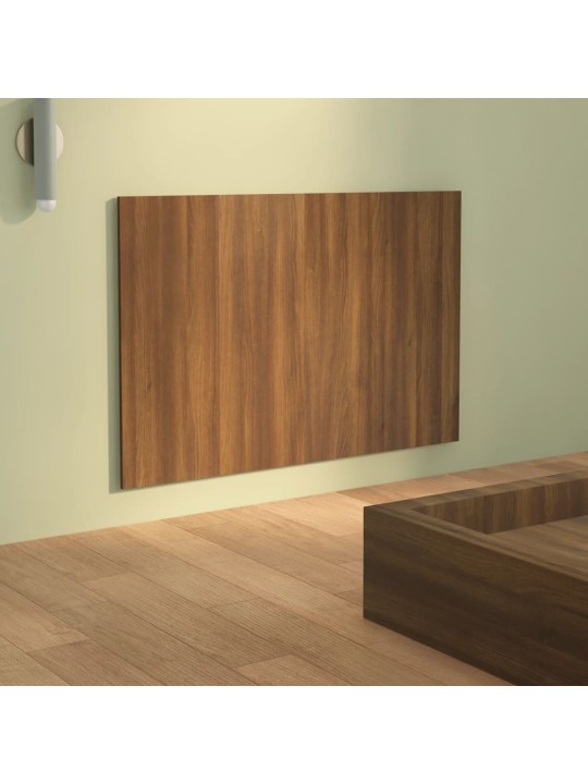 Čelo postele hnědý dub 120 x 1,5 x 80 cm kompozitní dřevo