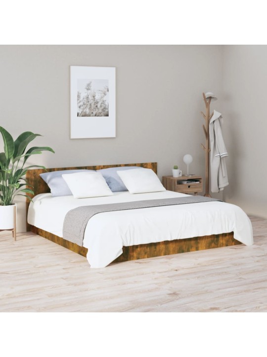 Čelo postele kouřový dub 200 x 1,5 x 80 cm kompozitní dřevo