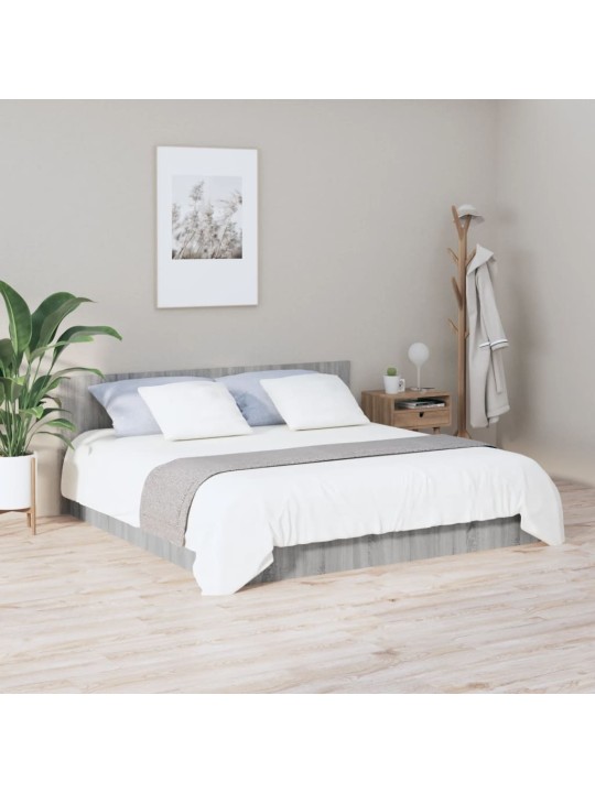 Čelo postele šedé sonoma 200 x 1,5 x 80 cm kompozitní dřevo