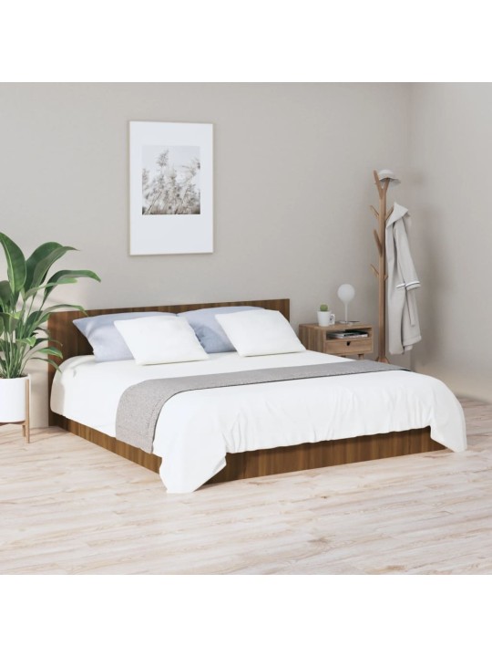 Čelo postele hnědý dub 200 x 1,5 x 80 cm kompozitní dřevo