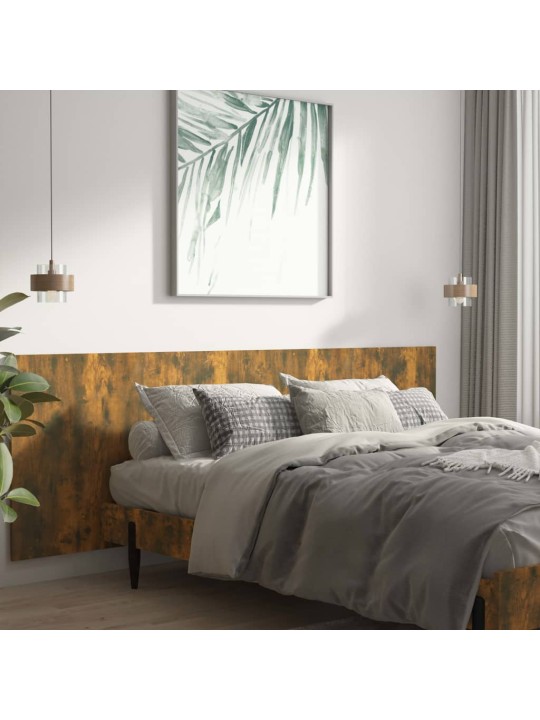 Nástěnné čelo postele kouřový dub 240x1,5x80cm kompozitní dřevo