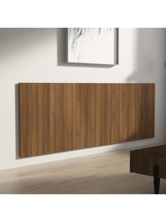 Nástěnné čelo postele hnědý dub 240x1,5x80 cm kompozitní dřevo