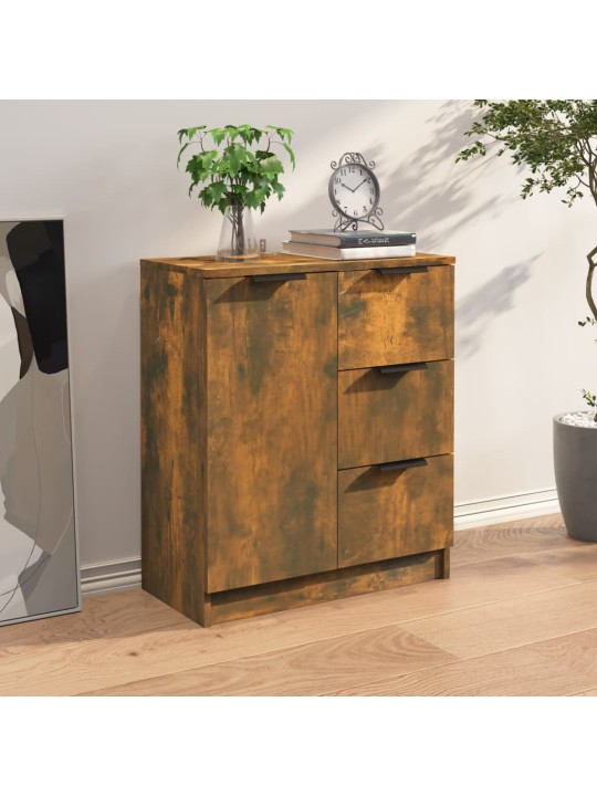 Příborník kouřový dub 60 x 30 x 70 cm kompozitní dřevo