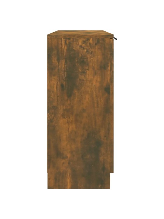 Příborník kouřový dub 90,5 x 30 x 70 cm kompozitní dřevo