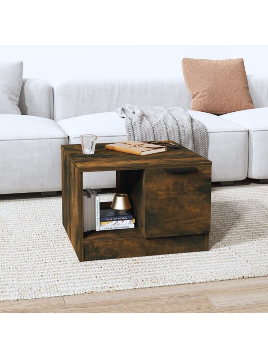 Konferenční stolek kouřový dub 50 x 50 x 36 cm kompozitní dřevo