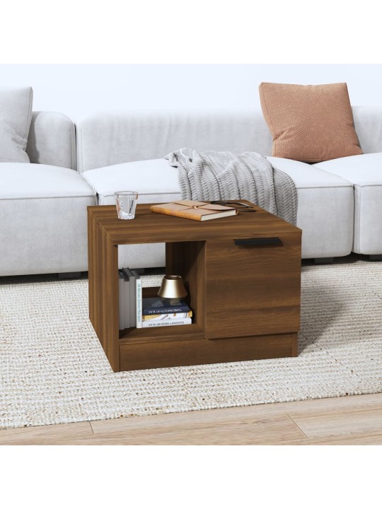 Konferenční stolek hnědý dub 50 x 50 x 36 cm kompozitní dřevo