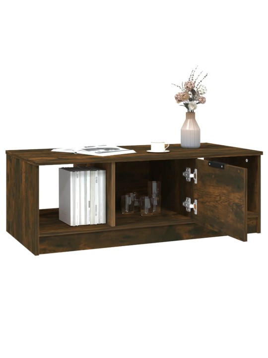 Konferenční stolek kouřový dub 102x50x36 cm kompozitní dřevo