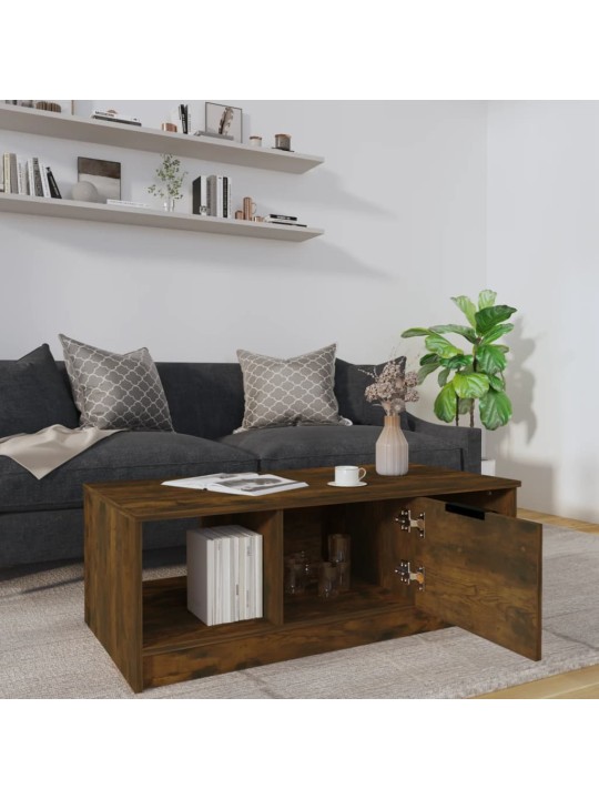 Konferenční stolek kouřový dub 102x50x36 cm kompozitní dřevo