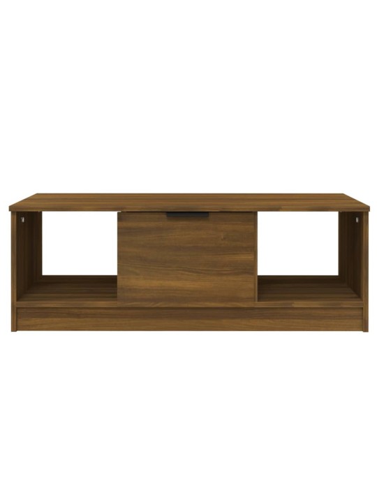 Konferenční stolek hnědý dub 102x50x36 cm kompozitní dřevo
