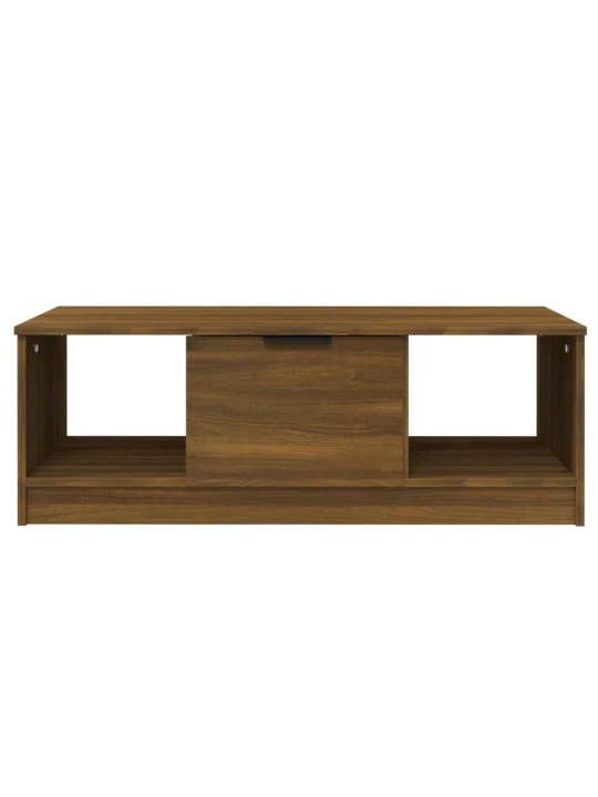 Konferenční stolek hnědý dub 102x50x36 cm kompozitní dřevo