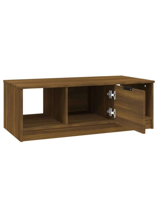 Konferenční stolek hnědý dub 102x50x36 cm kompozitní dřevo