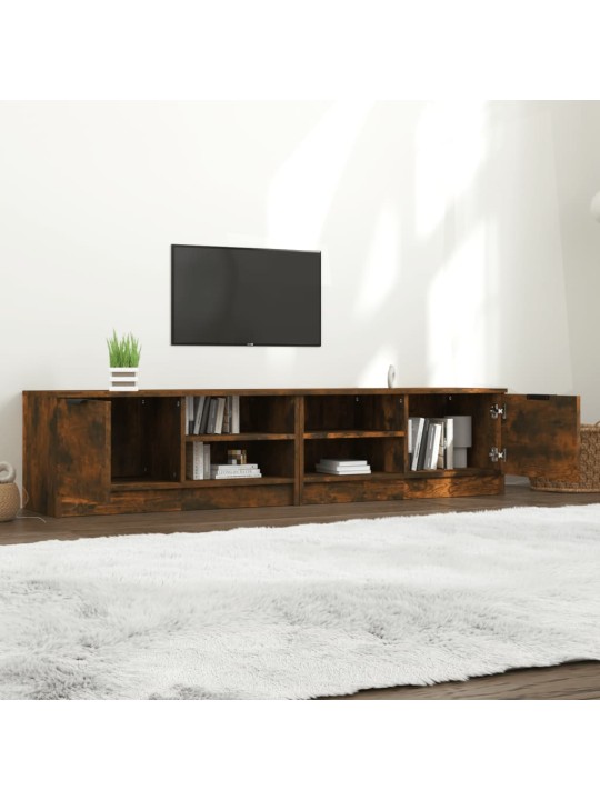 TV skříňky 2 ks kouřový dub 80 x 35 x 36,5 cm kompozitní dřevo