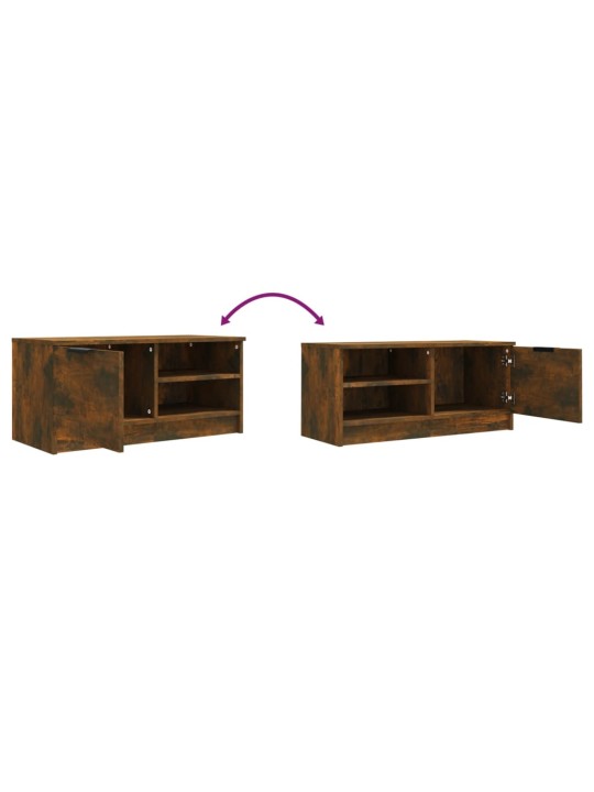 TV skříňky 2 ks kouřový dub 80 x 35 x 36,5 cm kompozitní dřevo