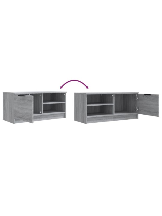 TV skříňky 2 ks šedé sonoma 80 x 35 x 36,5 cm kompozitní dřevo