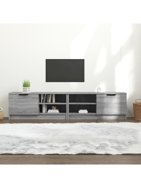 TV skříňky 2 ks šedé sonoma 80 x 35 x 36,5 cm kompozitní dřevo