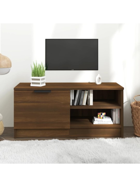 TV skříňka hnědý dub 80 x 35 x 36,5 cm kompozitní dřevo