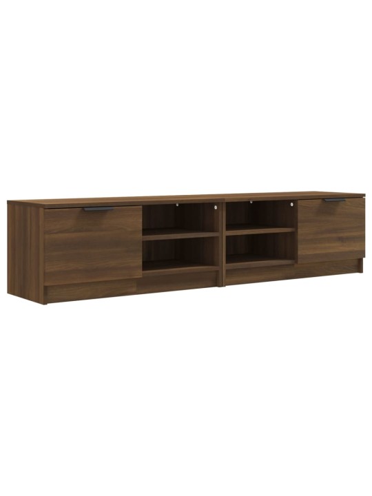 Tv skříňky 2 ks hnědý dub 80 x 35 x 36,5 cm kompozitní dřevo