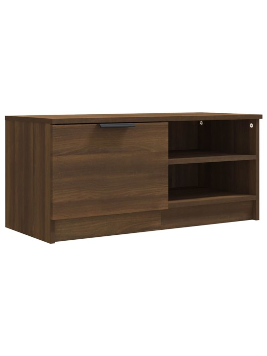 Tv skříňky 2 ks hnědý dub 80 x 35 x 36,5 cm kompozitní dřevo