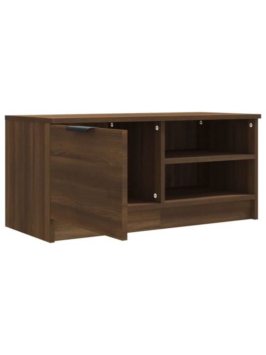 Tv skříňky 2 ks hnědý dub 80 x 35 x 36,5 cm kompozitní dřevo