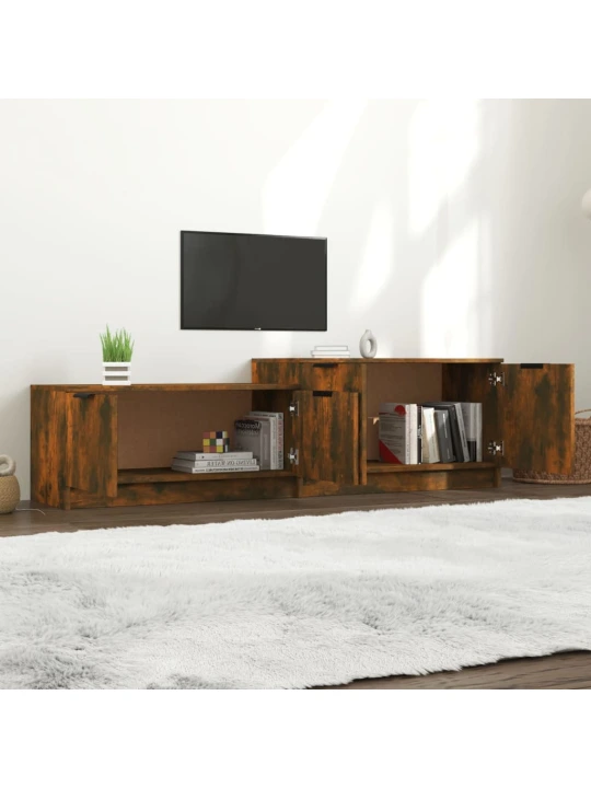 TV skříňka kouřový dub 158,5 x 36 x 45 cm kompozitní dřevo