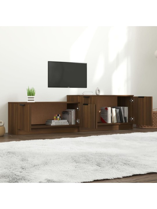 TV skříňka hnědý dub 158,5 x 36 x 45 cm kompozitní dřevo