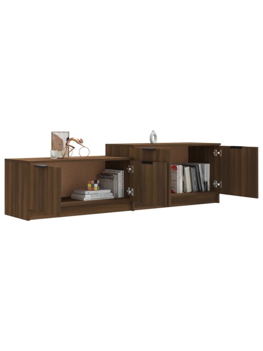 TV skříňka hnědý dub 158,5 x 36 x 45 cm kompozitní dřevo