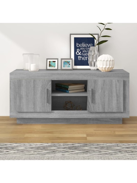 TV skříňka šedá sonoma 102 x 35 x 45 cm kompozitní dřevo