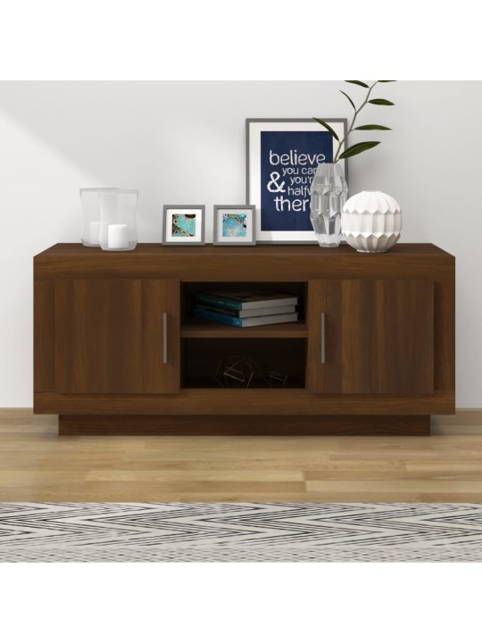 TV skříňka hnědý dub 102 x 35 x 45 cm kompozitní dřevo