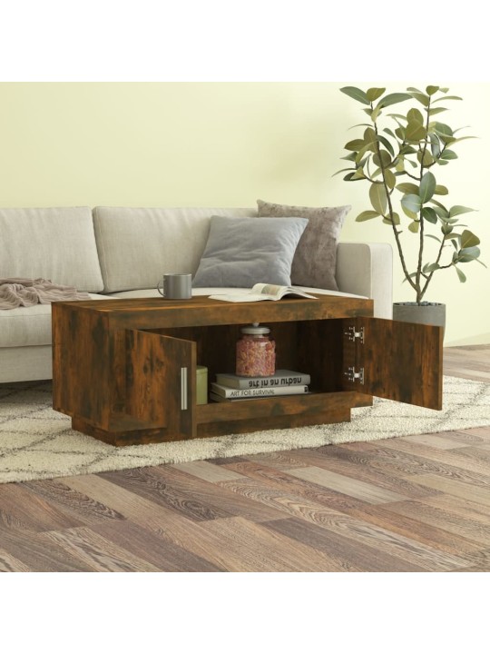Konferenční stolek kouřový dub 102x50x45 cm kompozitní dřevo