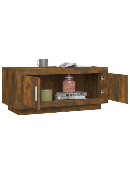 Konferenční stolek kouřový dub 102x50x45 cm kompozitní dřevo