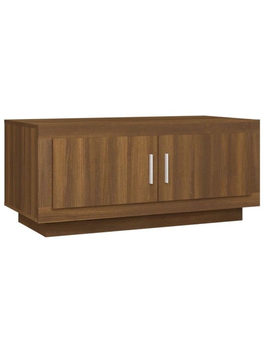 Konferenční stolek hnědý dub 102 x 50 x 45 cm kompozitní dřevo