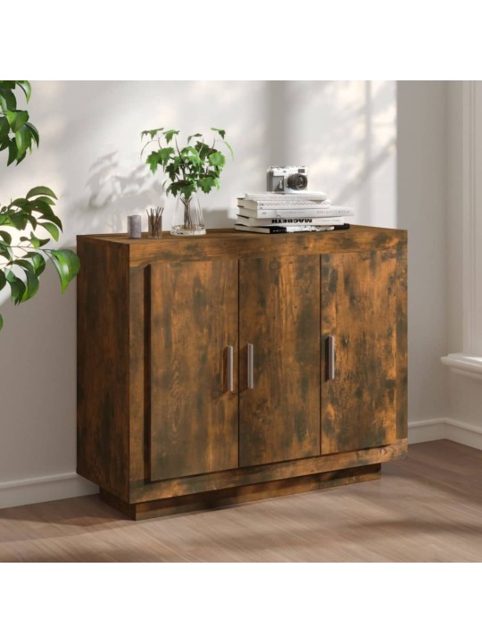 Příborník kouřový dub 92 x 35 x 75 cm kompozitní dřevo