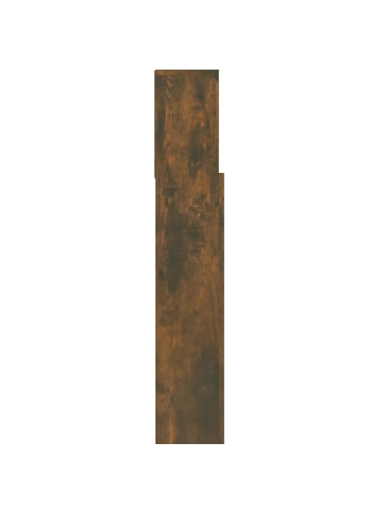 Čelo postele s úložným prostorem kouřový dub 100x19x103,5 cm
