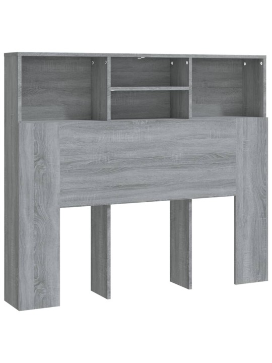 Čelo postele s úložným prostorem šedé sonoma 120x19x103,5 cm