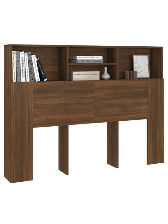 Čelo postele s úložným prostorem hnědý dub 140x19x103,5 cm
