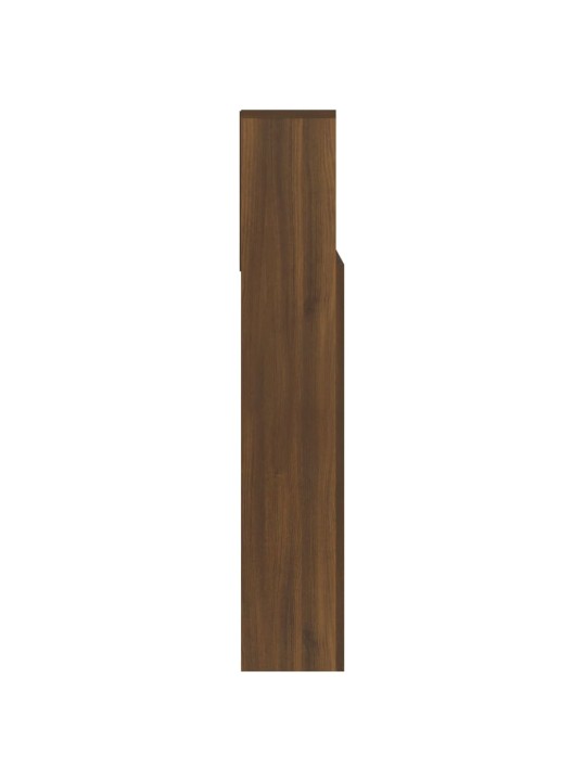 Čelo postele s úložným prostorem hnědý dub 140x19x103,5 cm